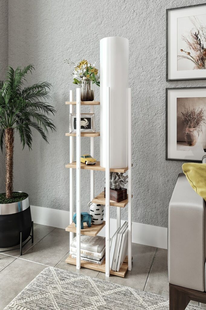 Opviq podna lampa Vogue, 160 cm, E27, bijela