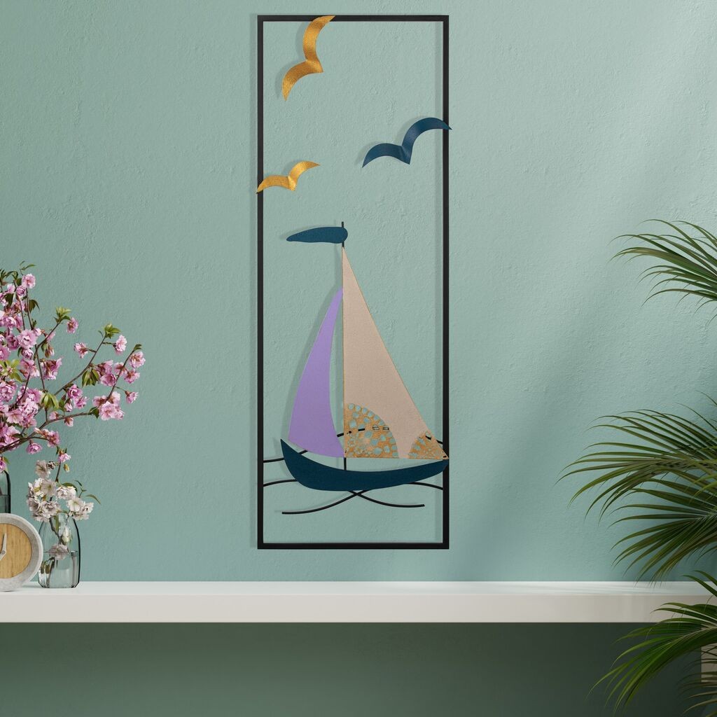 Wallity Zidna dekoracija 32x5x90cm, crna