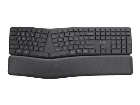Trust Bežična tastatura Keyra, US layout, USB-C, USB-A, Bluetooth, Crna