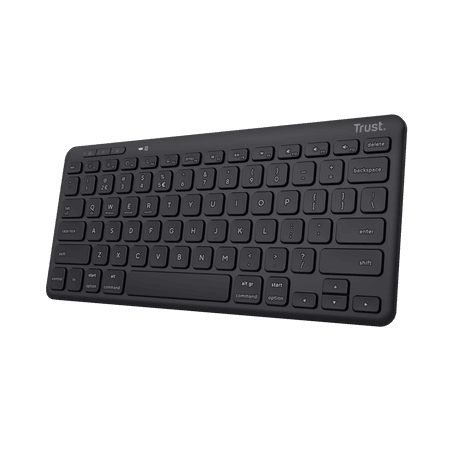 Trust Bežična tastatura Lyra, USB 1.1, RF 2.4GHz, Bluetooth 5.0, US layout, Crna