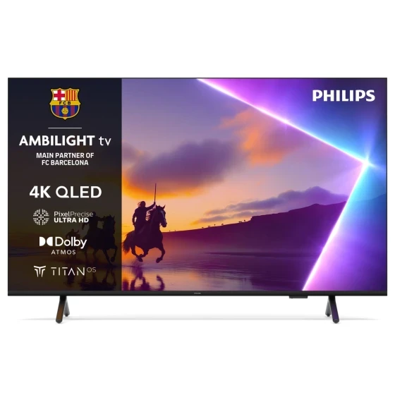 Philips Smart Televizor 75PUS8510/12, 75'', QLED, Ambijentalno osvetljenje, 4K, Titan OS, Crni