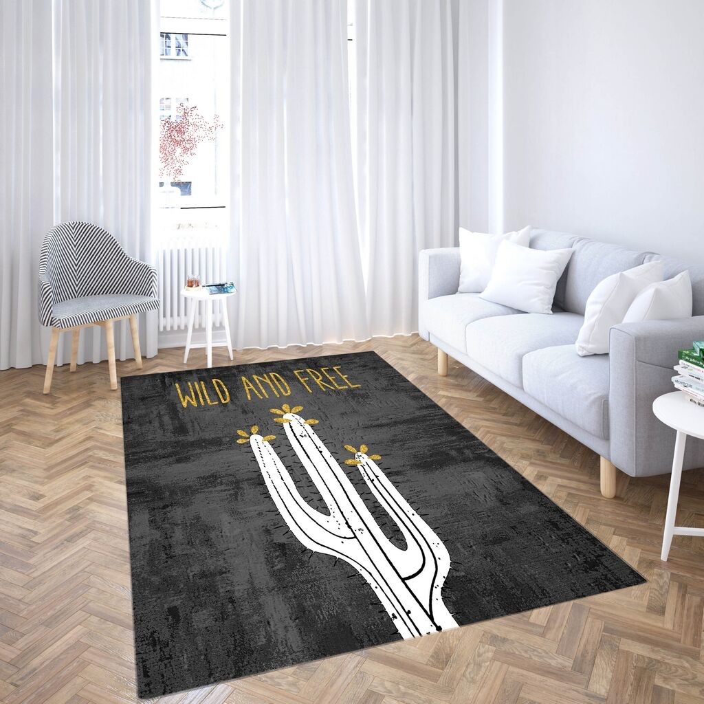 Conceptum Hypnose tepih CG_55, pravougaoni, 140 x 220 cm, crno-bijeli