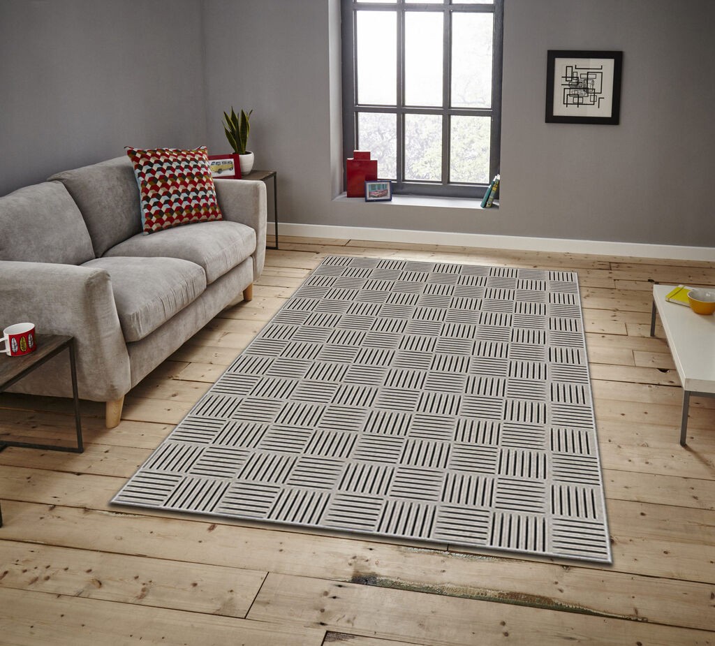 Conceptum Hypnose Tepih Asr Crpt-52, Pravougaoni, 100 x 180 cm, Sivi