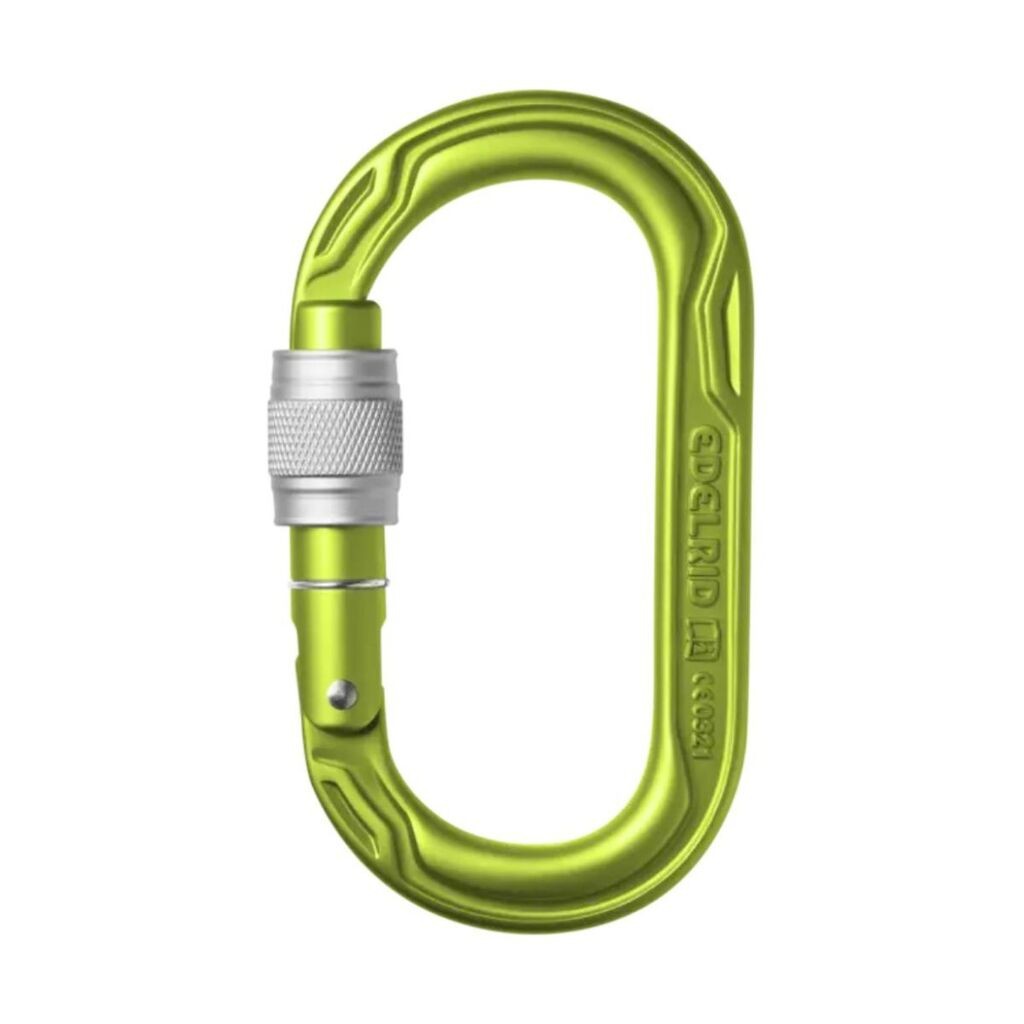 Edelrid Karabiner Oval Power, Zeleni