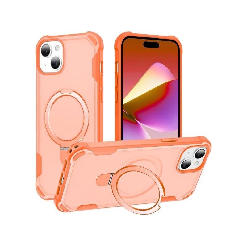 Maska za mobilni telefon iPhone 15 Pro Max, Magsafe Ring, Narandžasta