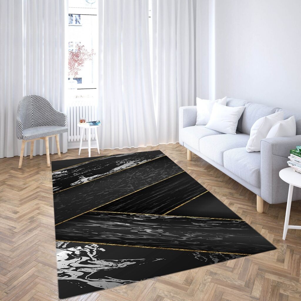 Conceptum Hypnose tepih Cg38, pravougaoni, 140 x 220 cm, crni