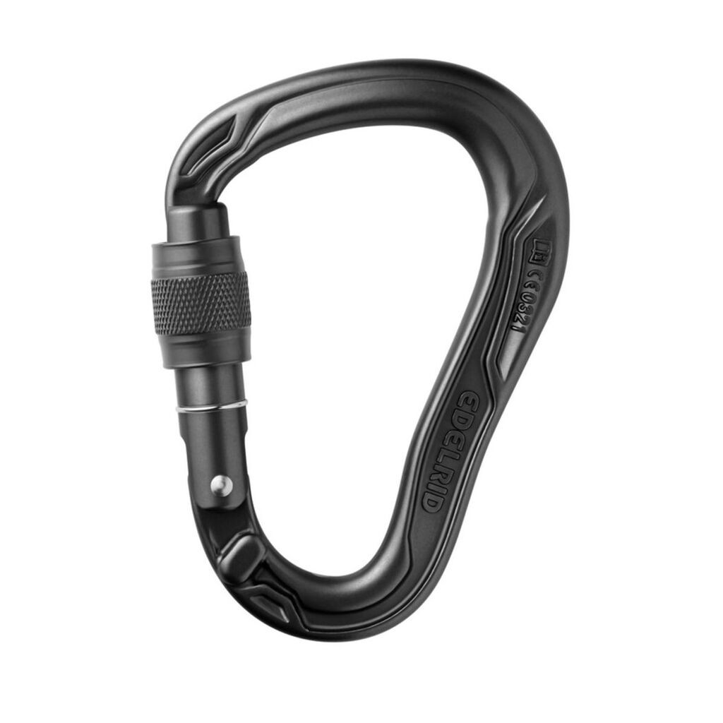 Edelrid Karabiner HMS Bullet Screw, Crni
