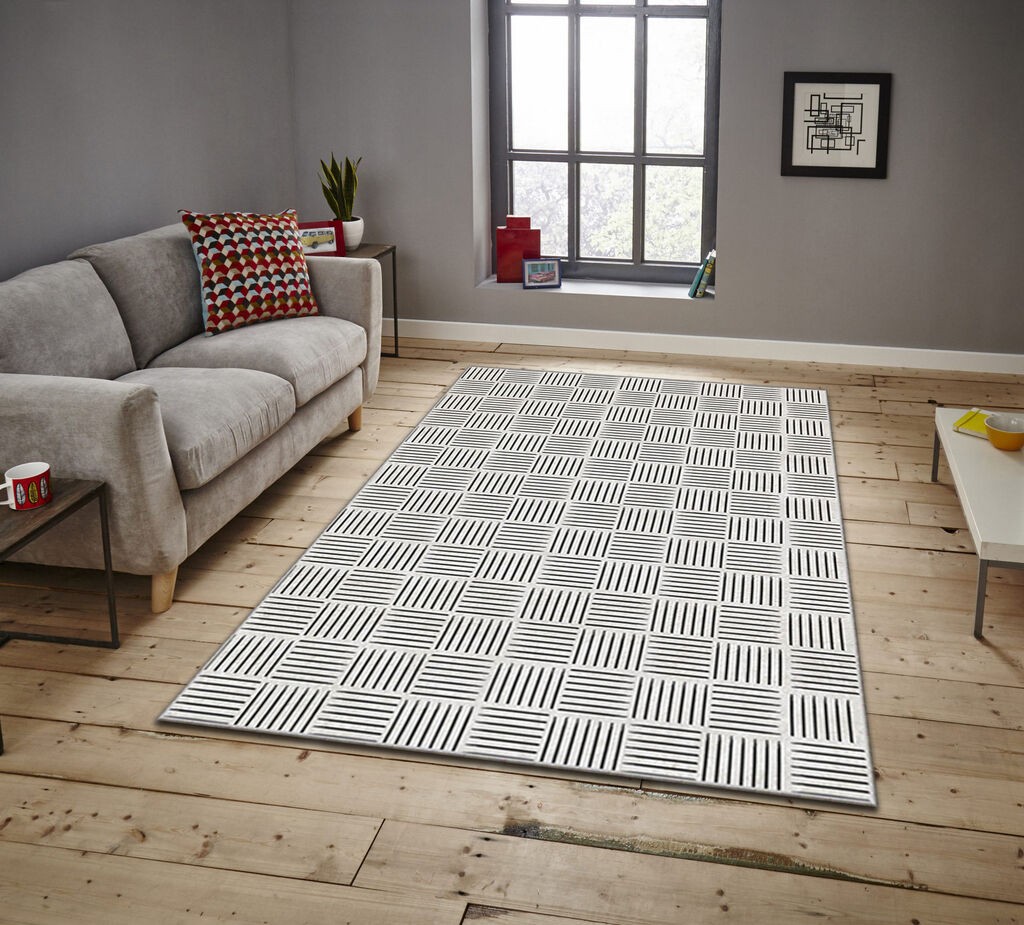 Conceptum Hypnose tepih Asr Crpt-54, pravougaoni, 80 x 140 cm, svijetlo siva