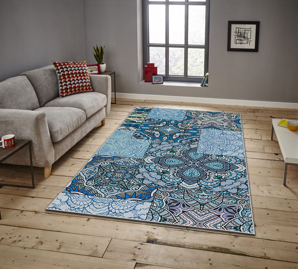 Conceptum Hypnose Tepih Asr Crpt-111, Pravougaoni, 160 x 230 cm, Plavi