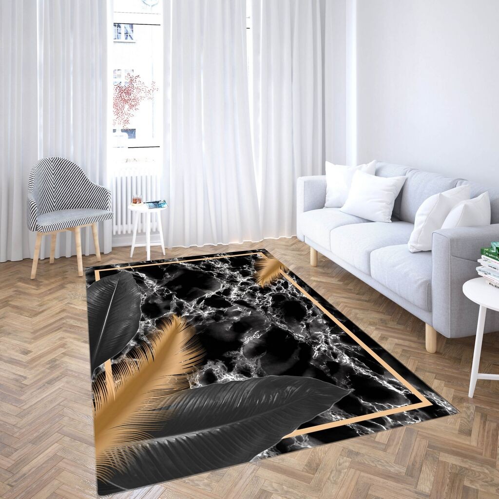 Conceptum Hypnose tepih CG_214, pravougaoni, 80 x 140 cm, crno-braon