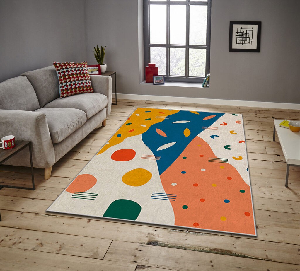 Conceptum Hypnose Tepih Asr Crpt-33, Pravougaoni, 100 x 140 cm, Šareni