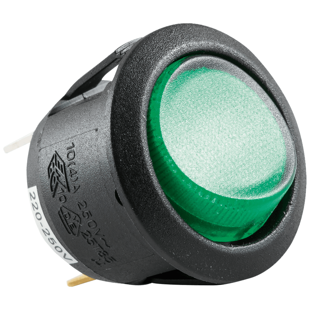 Home Prekidač WIPP, 250 V~/6 A, Ø23 mm, 2 položaja, STV 08, Zeleni