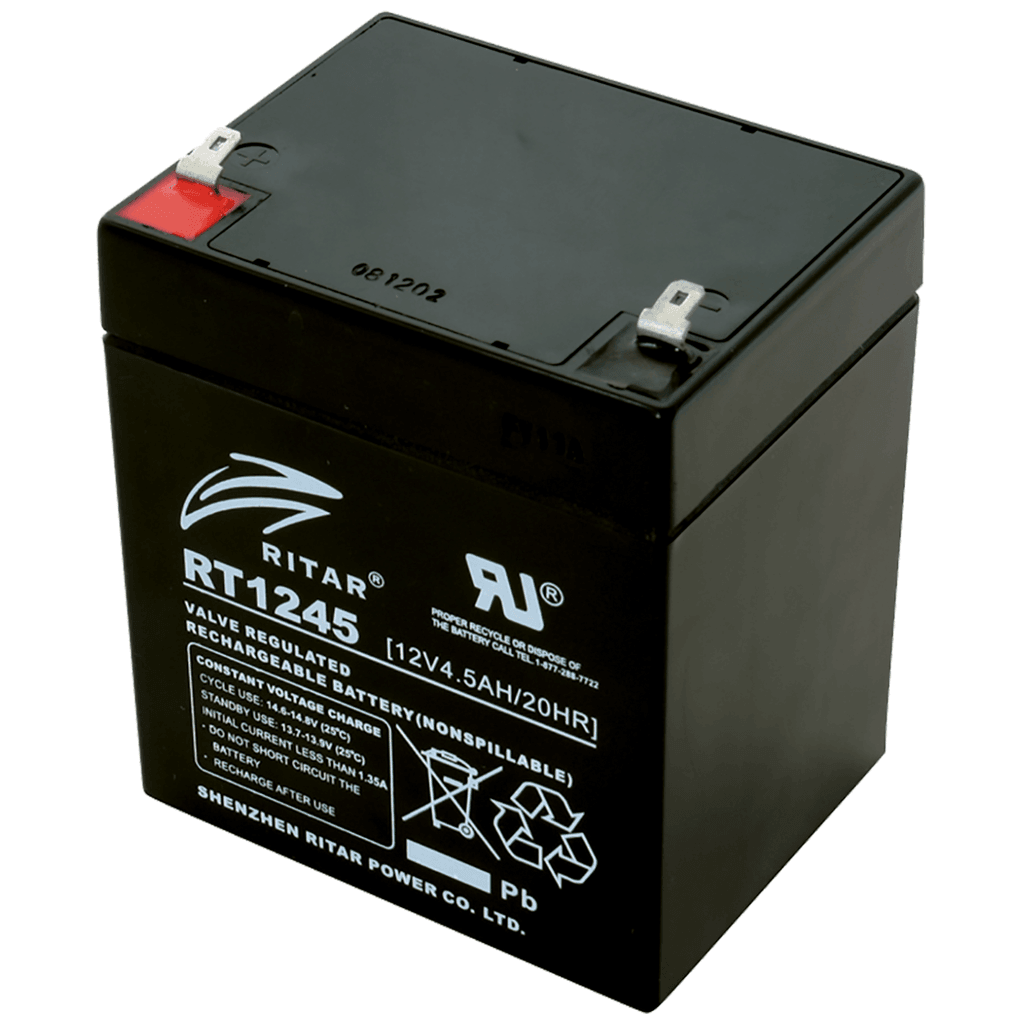 Home Baterija akumulatorska, 12 V / 4.5 Ah, RT 1245E, Crna