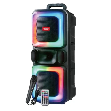 XO Set Bluetooth zvučnik i Karaoke mikrofon F55, Boat Double Horn RG, 20W, Crni