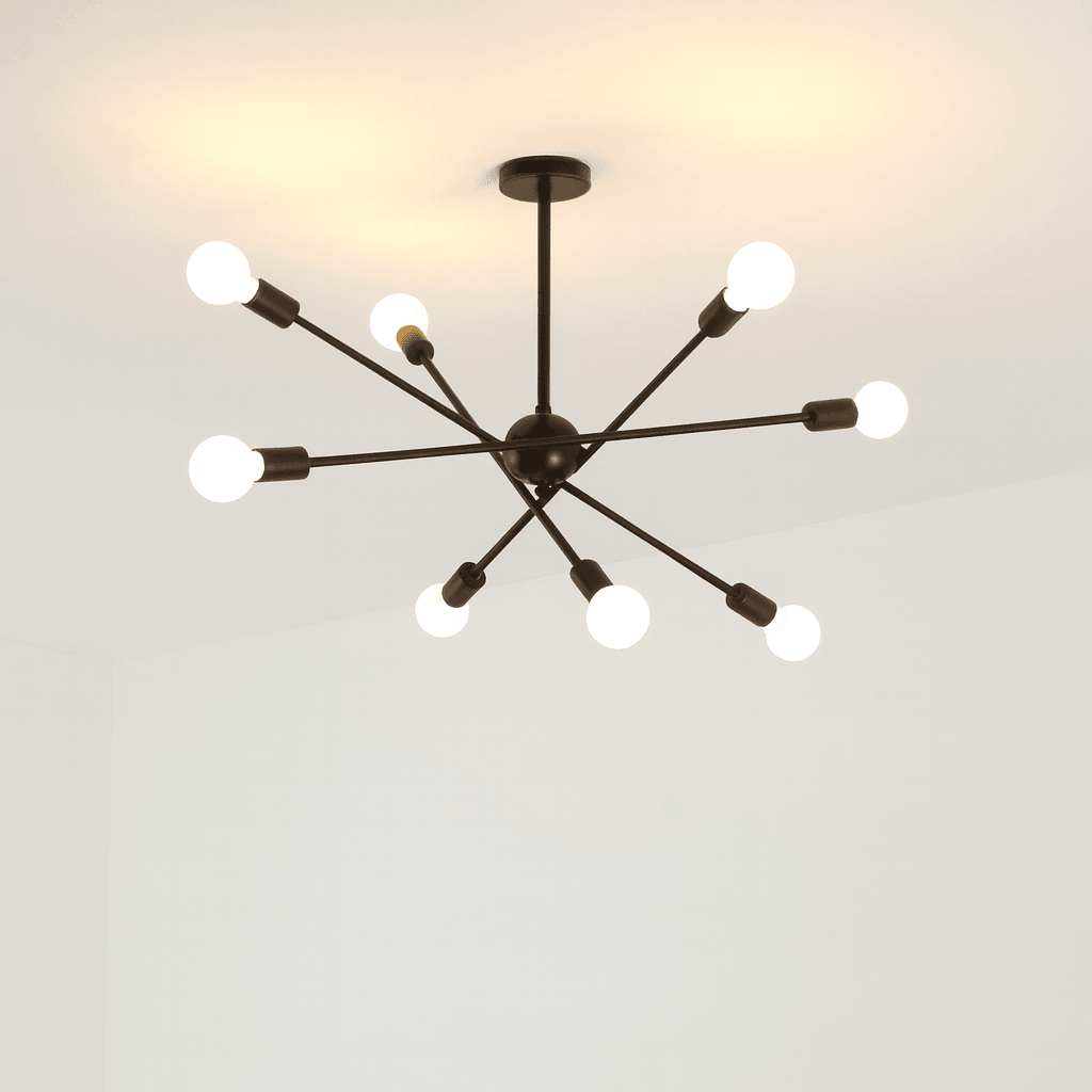 Giga Luster D8021/8, E27x8, Crni