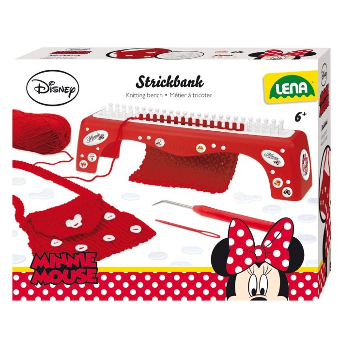 Lena Stol za pletenje MIinnie Mouse, Crveni