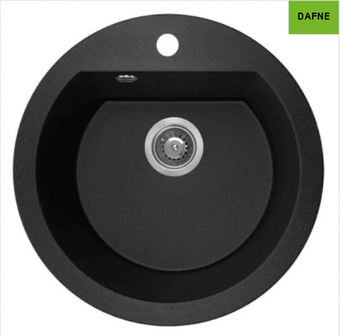 LAVEO DAFNE sudoper granitni C-51cm sa sifonom i posudom SBD-780T