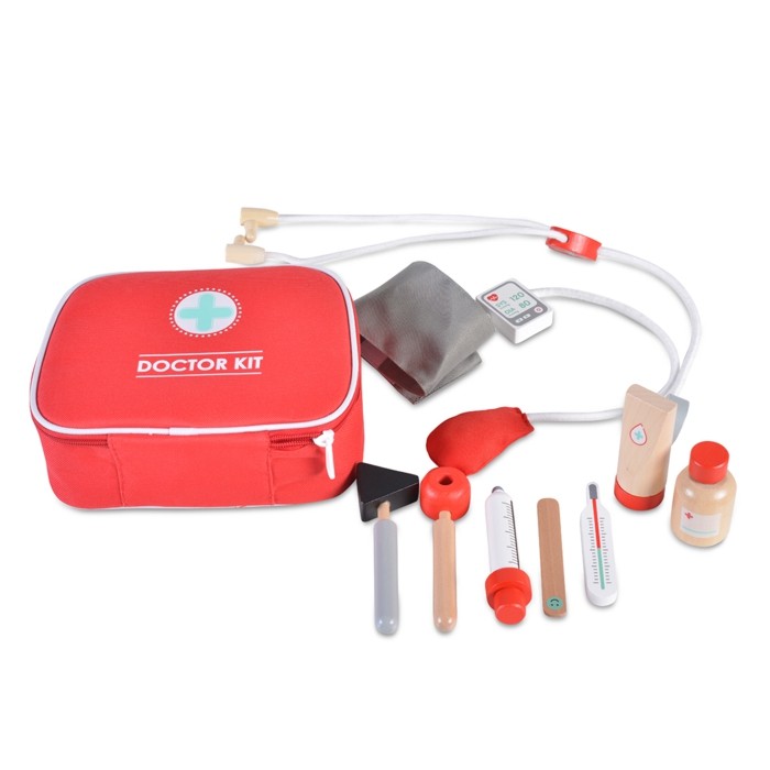 Moni Drveni medicinski set, Crveni