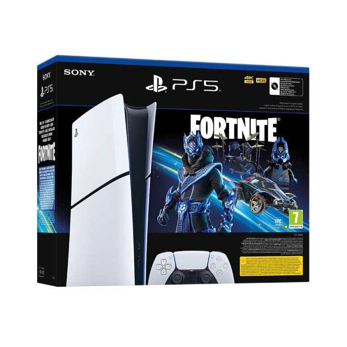 Sony PlayStation 5 PS5 Digital + Fortnite Cobalt Star Kit