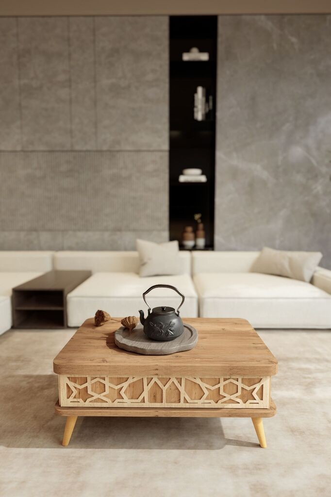 Hanah Home Stol za dnevni boravak Ottowa Ada 90x38x60 cm, Smeđa