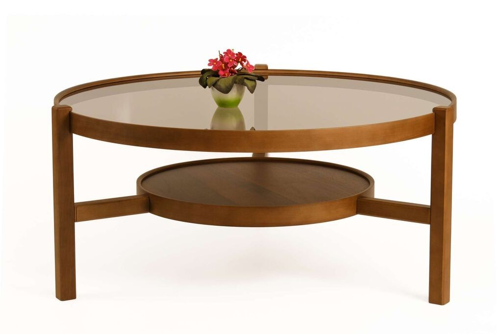 Hanah Home Klub sto Flora, 100x48 cm, Smeđi