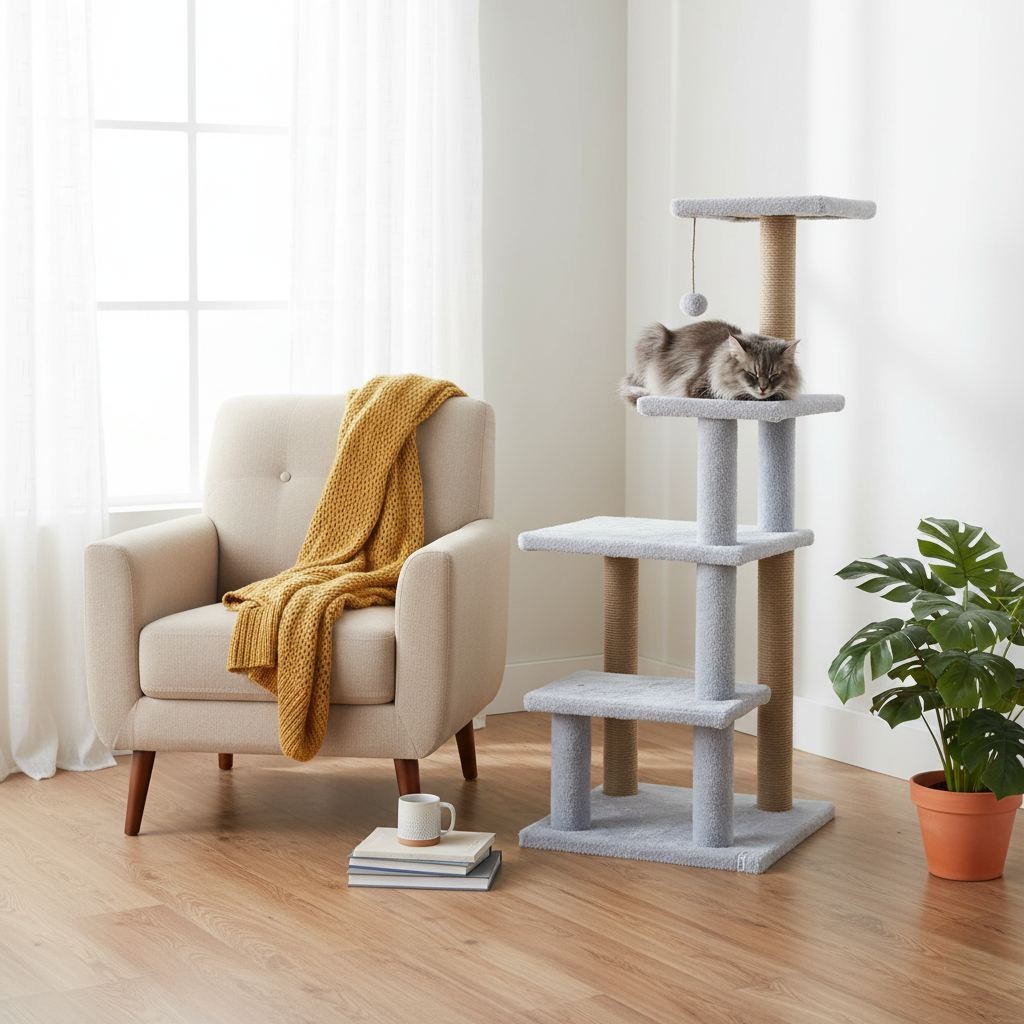 Grebalica za mačke Paws & Whiskers Alessi, siva