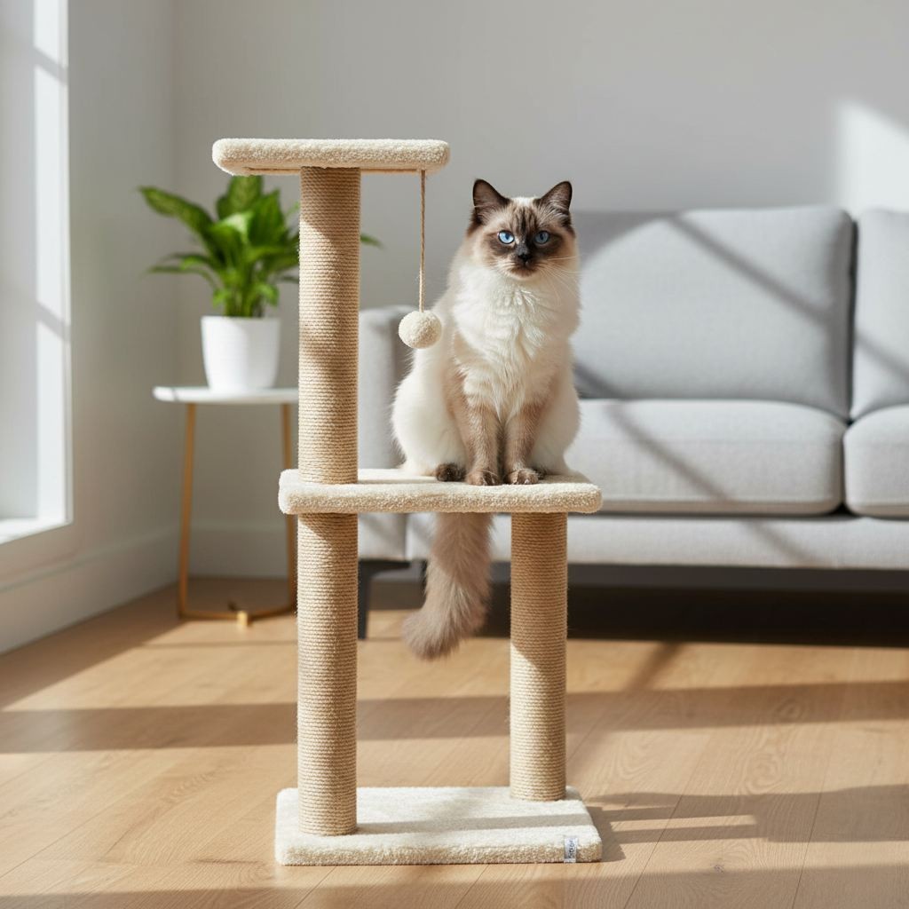 Grebalica za mačke Paws & Whiskers Tina 1, bež