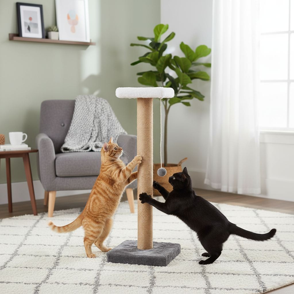 Grebalica za mačke Paws & Whiskers Barco, bež