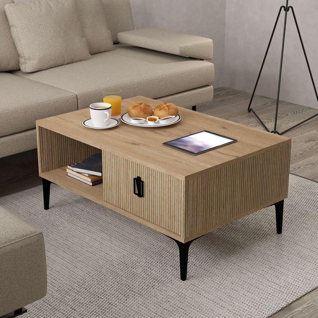 Hanah Home Stol za dnevni boravak 2004 Sare, 90x41.5x60 cm, Smeđa