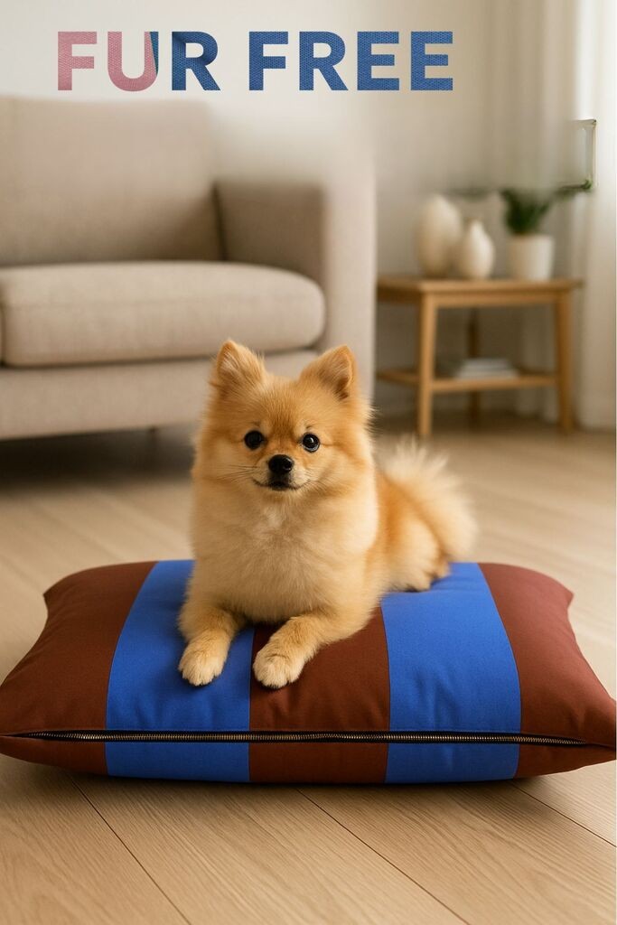 Krevet za kućne ljubimce Paws & Whiskers bez krzna, 70x50x10 cm, smeđi