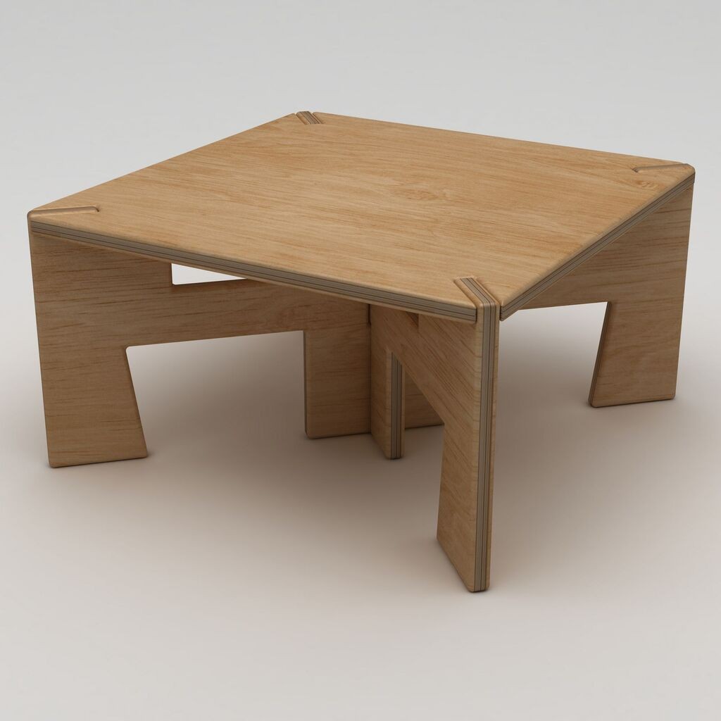 Hanah Home Stol za dnevni boravak Tabula, 75x40x75 cm, Smeđa