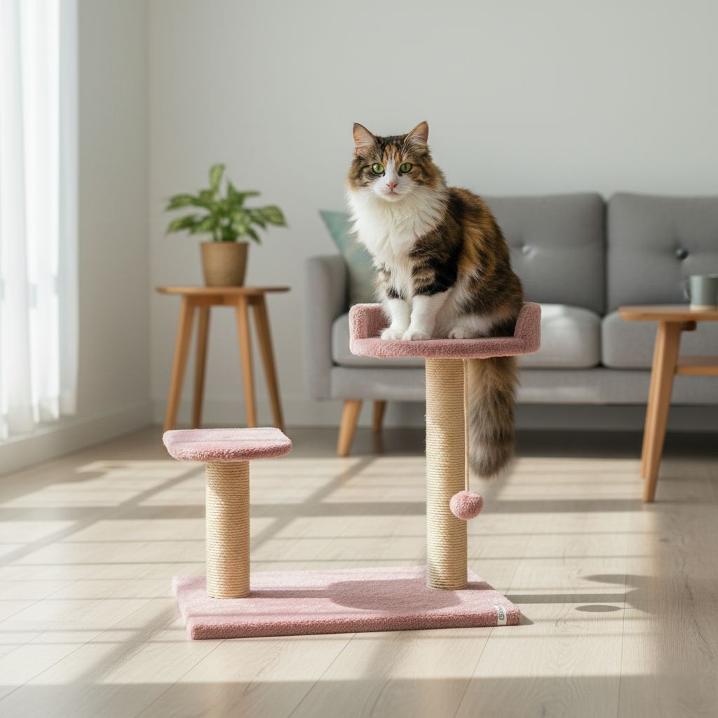 Grebalica za mačke Paws & Whiskers Tiana, prljavo ružičasta