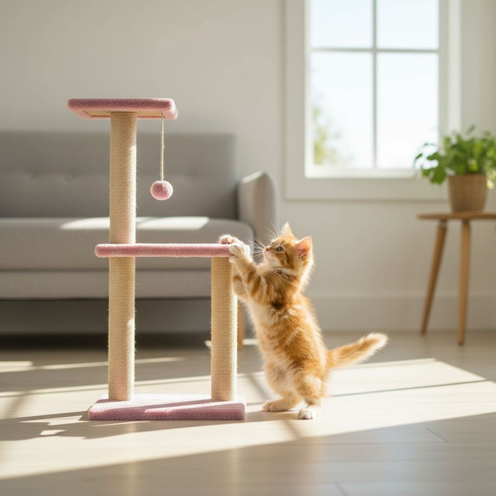 Grebalica za mačke Paws & Whiskers Tina 1, prljavo roza