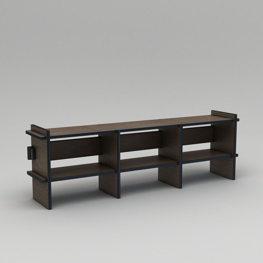 Hanah Kućna TV komoda Umbra, 220x70x38cm, Smeđa