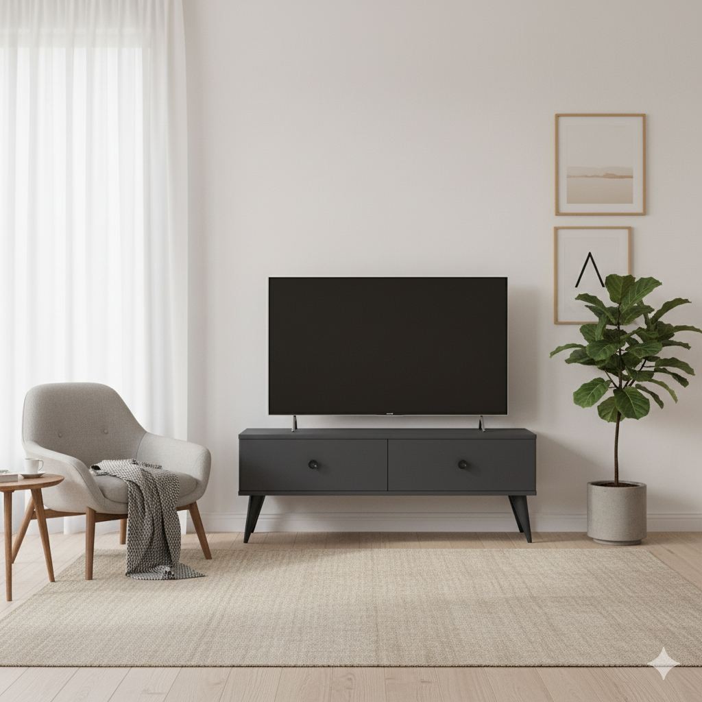 Hanah Kućna TV komoda Mona 120, 120x40,5x32cm, Antracit