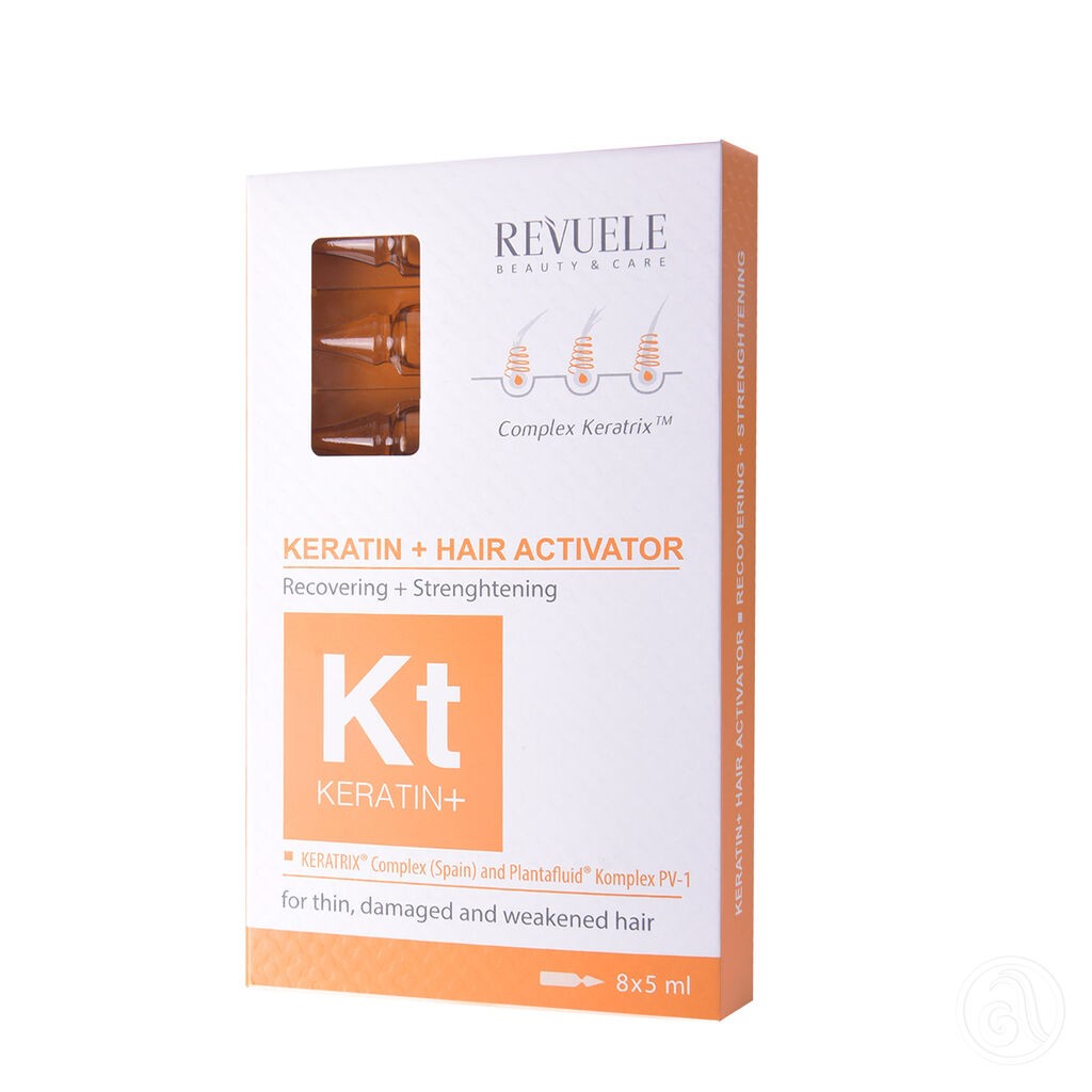 Reveule Set  Ampula Za Rekonstrukciju Kose Keratin, 8x5ml