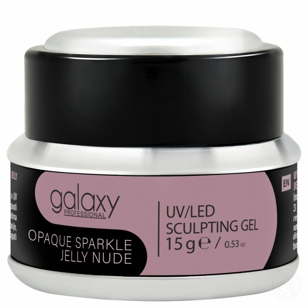 Galaxy UV/LED Opaque Sparkle Jelly Nude Gradivni Kamuflažni Gel ,15g