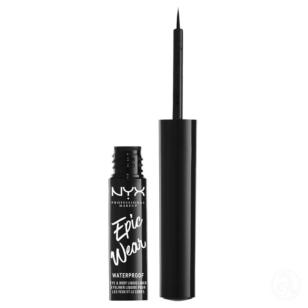 NYX Professional Makeup Vodootporni tečni mat ajlajner EWSPLL01, 3,5 ml, Crna