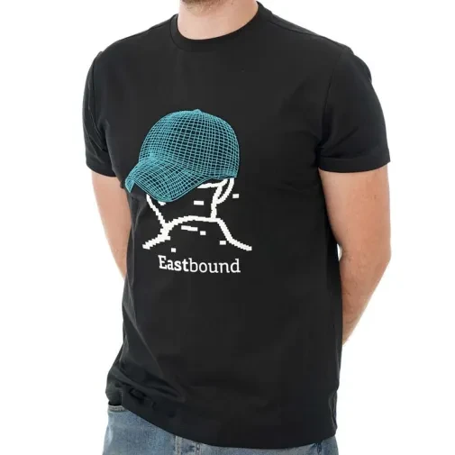 Muška transrodna majica kratkih rukava "Eastbound", crna