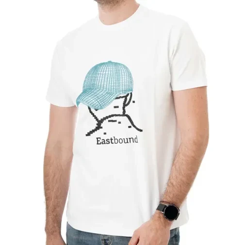 Muška transrodna majica kratkih rukava "Eastbound", crna