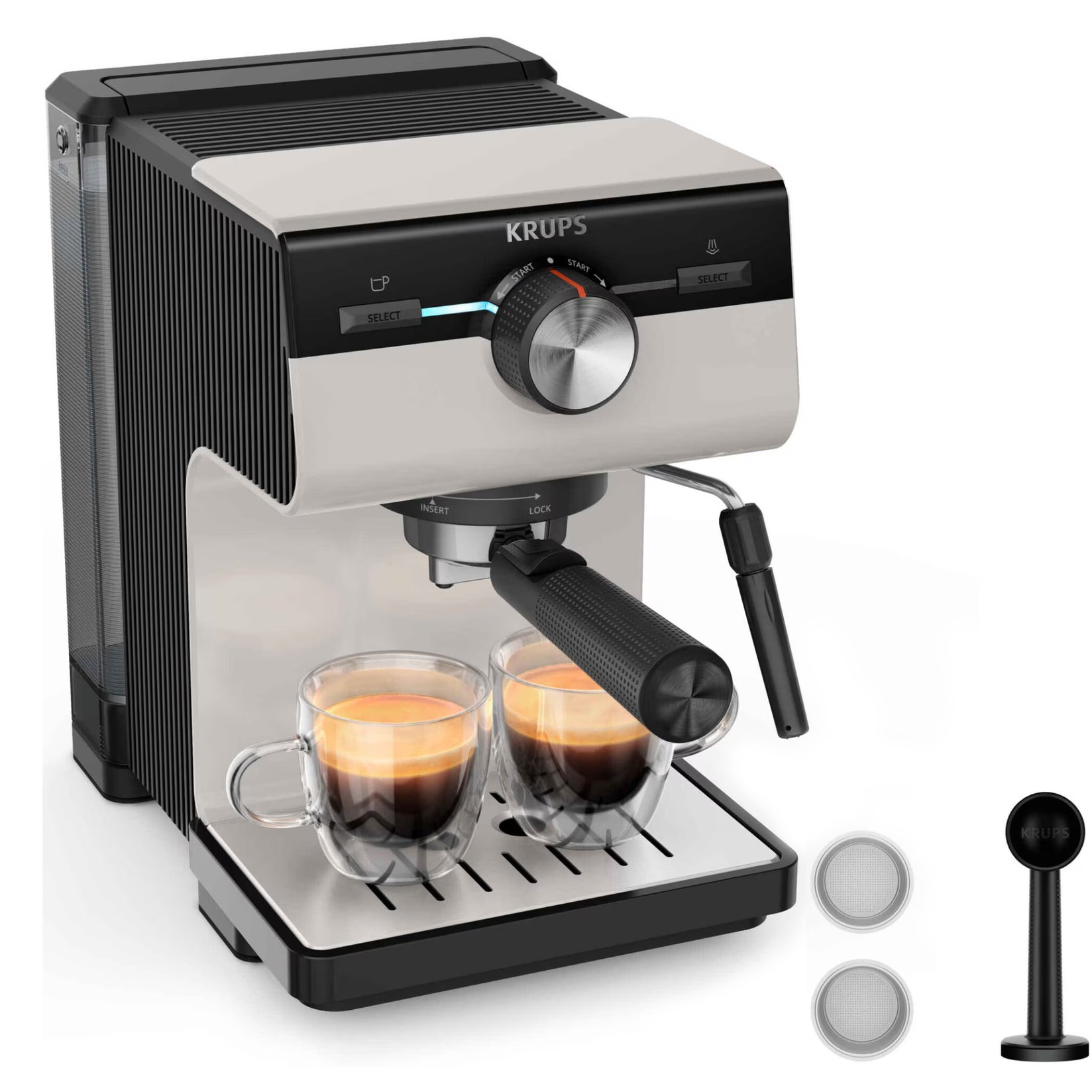 Krups Aparat za kafu XP384E10 Authentic, Crno-Sivi