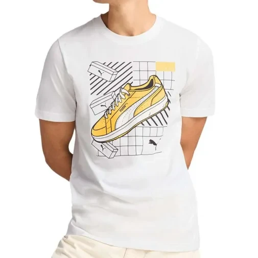 PUMA muška majica s grafičkim motivom, crna