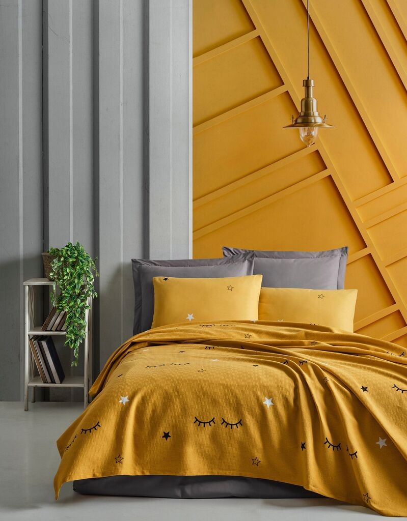 L'essentiel Maison Set Prekrivač za bračni krevet Dide, 200x235cm, Oker