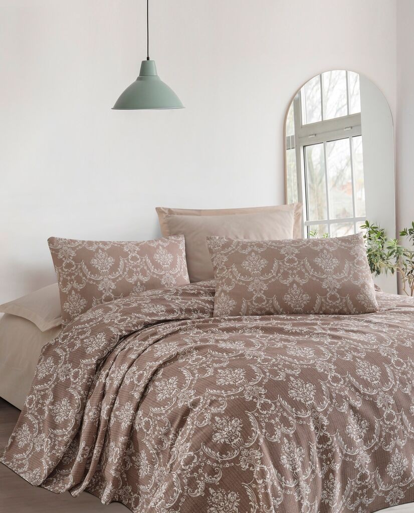 L'essentiel Maison Set prekrivač za jednokrevetni krevet Pure, 160x235cm, smeđa