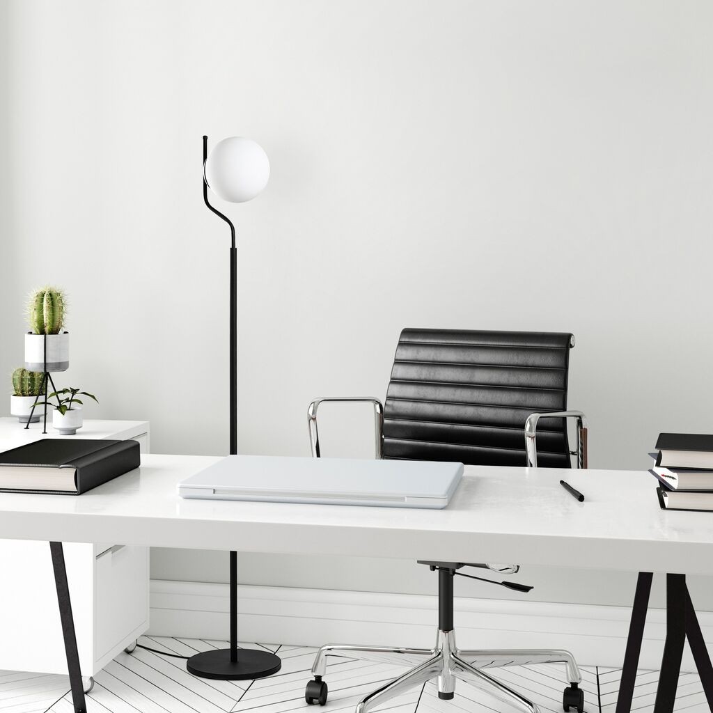 Opviq podna lampa Tulip 13815, 30 x 30 x 168 cm, 1 x E27, 250 cm kabl, crna