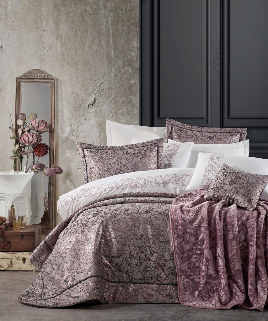 L'essentiel Maison set posteljine Destina, roze-bijela