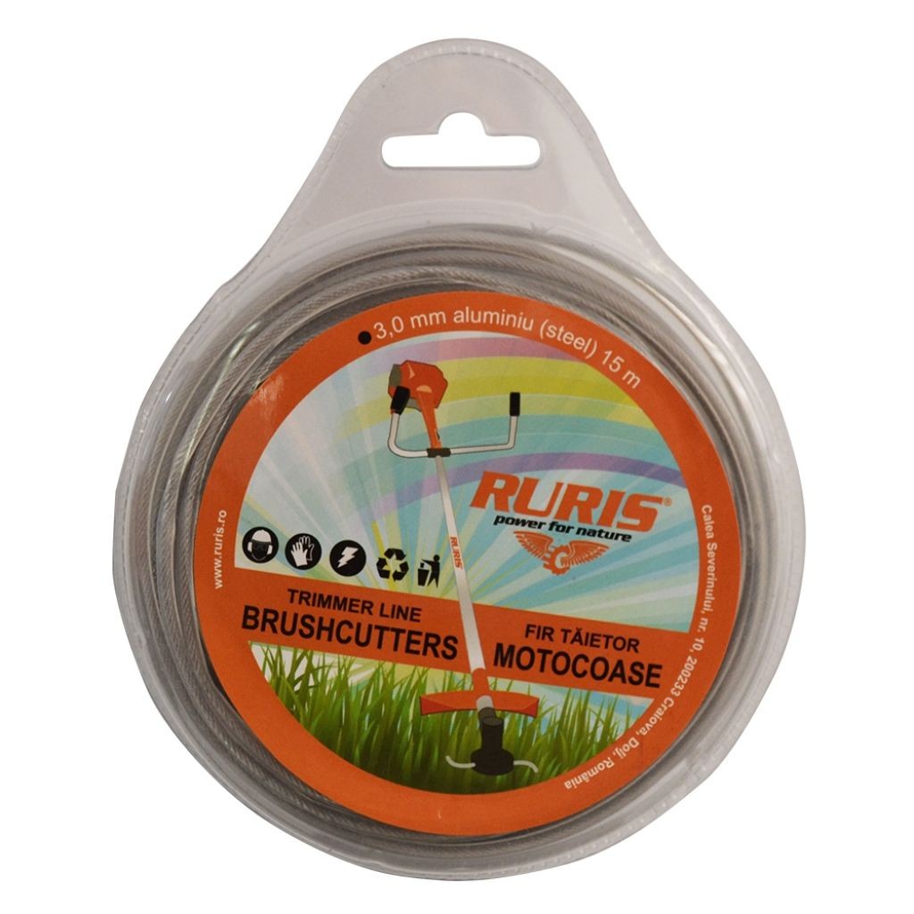 Ruris Struna za trimer, 3.0mmx15m