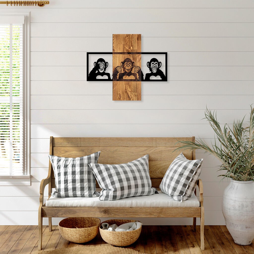 Wallity Zidna dekoracija MA-300, 58x71 cm, Crna