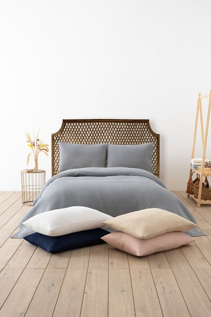 L'essentiel Maison dupli prekrivač vafla, 200x220cm, siva