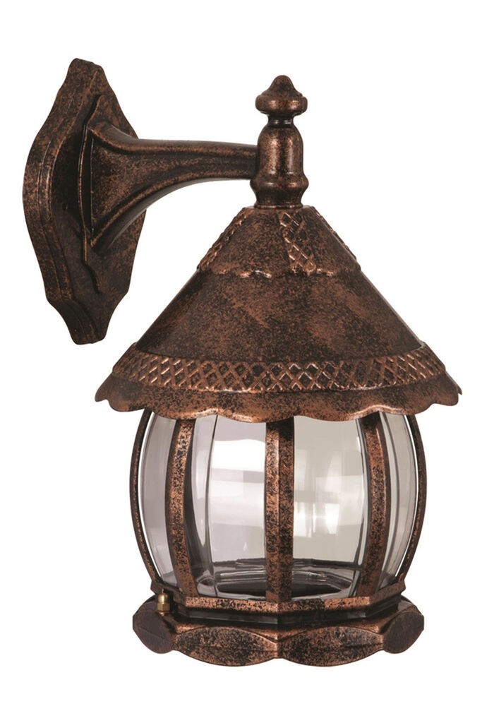 Opviq Vanjska zidna lampa BAP-68184-BKR-M1, 30 cm, E27, 40W, IP65, Smeđa